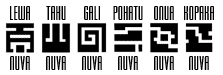 Nuva Symbols with Names attached